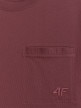 mini: Męski t-shirt basic 4F 4FRSS26TTSHM3637 - burgundowy (8)
