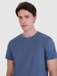 mini: Męski t-shirt basic 4F 4FWMM00TTSHM2256 - niebieski (4)