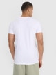 mini: Męski t-shirt basic slim 4F 4FRMM00TTSHM3068 - biały (4)