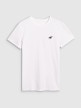mini: Męski t-shirt basic slim 4F 4FRMM00TTSHM3068 - biały (6)