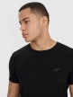 mini: Męski t-shirt basic slim 4F 4FRMM00TTSHM3068 - czarny (3)