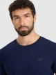mini: Męski t-shirt bez nadruku 4F 4FRMM00TTSHM3248 - granatowy (4)