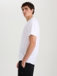 mini: Męski t-shirt bez nadruku 4F 4FRMM00TTSHM3250 - biały (3)