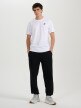 mini: Męski t-shirt bez nadruku 4F 4FRMM00TTSHM3250 - biały (4)