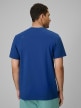 mini: Męski t-shirt bez nadruku 4F 4FRSS26TTSHM4261 - granatowy (4)