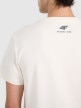 mini: Męski t-shirt z nadrukiem 4F 4FRAW25TTSHM3223 - biały (4)