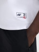 mini: Męski t-shirt z nadrukiem 4F 4FRAW25TTSHM3257 - biały (5)