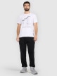 mini: Męski t-shirt z nadrukiem 4F 4FRAW25TTSHM3845 - biały (5)
