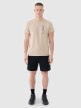 mini: Męski t-shirt z nadrukiem 4F 4FRSS25TTSHM2689 - beżowy (5)