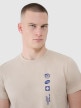 mini: Męski t-shirt z nadrukiem 4F 4FRSS25TTSHM2689 - beżowy (4)