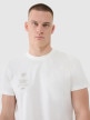 mini: Męski t-shirt z nadrukiem 4F 4FRSS25TTSHM2690 - beżowy (2)