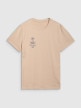 mini: Męski t-shirt z nadrukiem 4F 4FRSS25TTSHM2690 - beżowy (5)