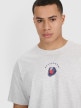 mini: Męski t-shirt z nadrukiem 4F 4FRSS25TTSHM2981 - szary (4)