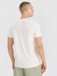 mini: Męski t-shirt z nadrukiem 4F 4FRSS25TTSHM2982 - biały (4)