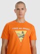 mini: Męski t-shirt z nadrukiem 4F 4FRSS25TTSHM3155 - pomarańczowy (4)