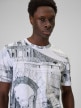 mini: Męski t-shirt z nadrukiem 4F 4FRSS26TTSHM3641 - multikolor (4)