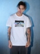 mini: Męski t-shirt z nadrukiem 4F 4FRSS26TTSHM3658 - biały (2)
