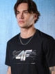 mini: Męski t-shirt z nadrukiem 4F 4FRSS26TTSHM3662 - czarny (3)