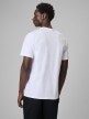 mini: Męski t-shirt z nadrukiem 4F 4FRSS26TTSHM3768 - biały (4)