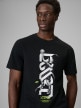 mini: Męski t-shirt z nadrukiem 4F 4FRSS26TTSHM3768 - czarny (3)
