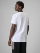 mini: Męski t-shirt z nadrukiem 4F 4FRSS26TTSHM3769 - biały (4)