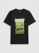 mini: Męski t-shirt z nadrukiem 4F 4FRSS26TTSHM3770 - czarny (5)