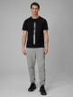 mini: Męski t-shirt z nadrukiem 4F 4FRSS26TTSHM3771 - czarny (4)