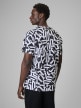 mini: Męski t-shirt z nadrukiem 4F 4FRSS26TTSHM3773 - biały (4)