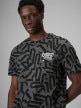 mini: Męski t-shirt z nadrukiem 4F 4FRSS26TTSHM3773 - czarny (3)