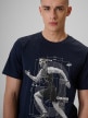 mini: Męski t-shirt z nadrukiem 4F 4FRSS26TTSHM3802 - granatowy (3)
