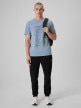 mini: Męski t-shirt z nadrukiem 4F 4FRSS26TTSHM3803 - niebieski (2)