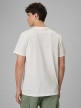 mini: Męski t-shirt z nadrukiem 4F 4FRSS26TTSHM3811 - biały (4)