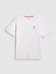 mini: Męski t-shirt z nadrukiem 4F 4FRSS26TTSHM3818 - biały (5)