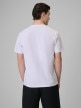 mini: Męski t-shirt z nadrukiem 4F 4FRSS26TTSHM3818 - biały (4)