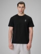  4F Męski tshirt z nadrukiem 4F 4FRSS26TTSHM3818  czarny Czarny
