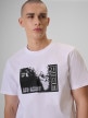 mini: Męski t-shirt z nadrukiem 4F 4FRSS26TTSHM3878 - biały (4)