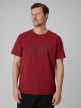  4F Męski tshirt z nadrukiem 4F 4FRSS26TTSHM3989  czerwony Czerwony