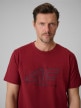 mini: Męski t-shirt z nadrukiem 4F 4FRSS26TTSHM3989 - czerwony (4)