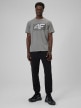 mini: Męski t-shirt z nadrukiem 4F 4FRSS26TTSHM3991 - szary (5)
