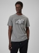 mini: Męski t-shirt z nadrukiem 4F 4FRSS26TTSHM3991 - szary (1)