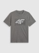 mini: Męski t-shirt z nadrukiem 4F 4FRSS26TTSHM3991 - szary (7)