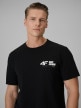 mini: Męski t-shirt z nadrukiem 4F 4FRSS26TTSHM3992 - czarny (3)