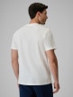 mini: Męski t-shirt z nadrukiem 4F 4FRSS26TTSHM3993 - biały (4)