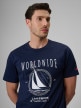mini: Męski t-shirt z nadrukiem 4F 4FRSS26TTSHM3993 - granatowy (3)