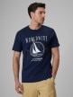 mini: Męski t-shirt z nadrukiem 4F 4FRSS26TTSHM3993 - granatowy (1)