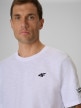 mini: Męski t-shirt z nadrukiem 4F 4FRSS26TTSHM3994 - biały (3)