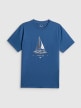 mini: Męski t-shirt z nadrukiem 4F 4FRSS26TTSHM3996 - niebieski (5)