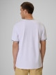 mini: Męski t-shirt z nadrukiem 4F 4FRSS26TTSHM3997 - biały (4)