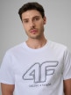 mini: Męski t-shirt z nadrukiem 4F 4FRSS26TTSHM3999 - biały (3)