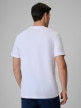 mini: Męski t-shirt z nadrukiem 4F 4FRSS26TTSHM3999 - biały (4)